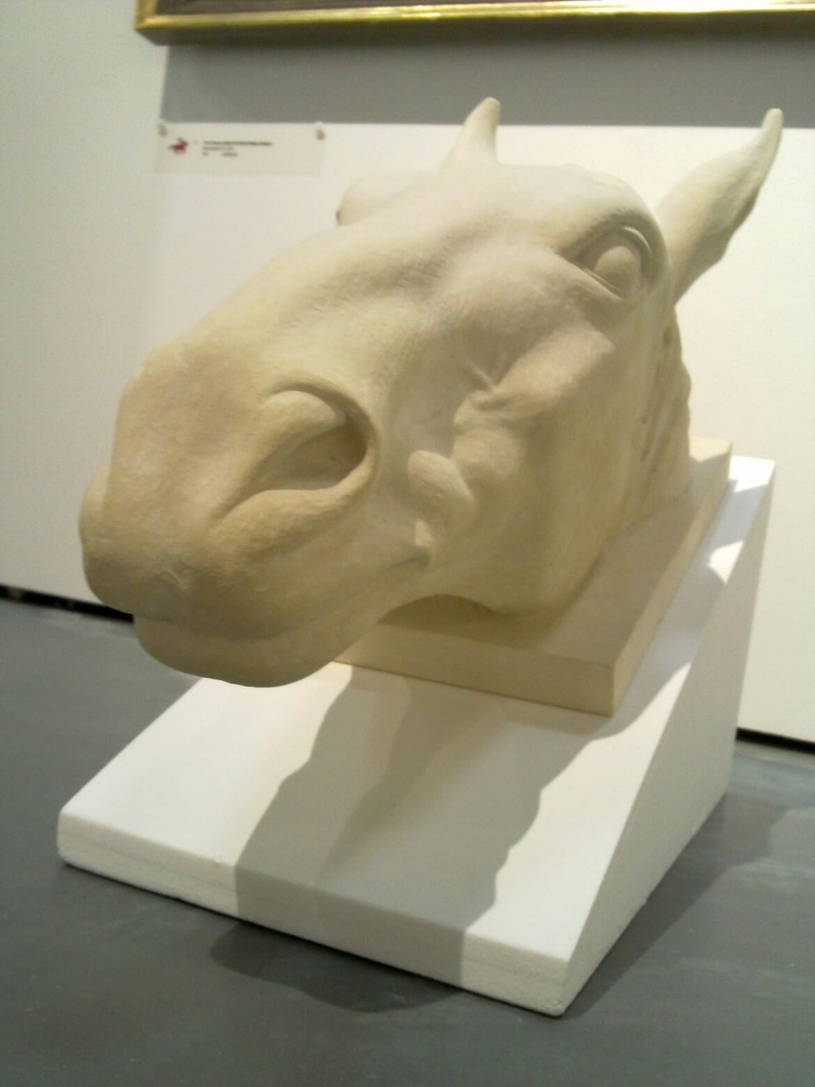 Stone Horse Head on Display at the Mall galleriesm2013